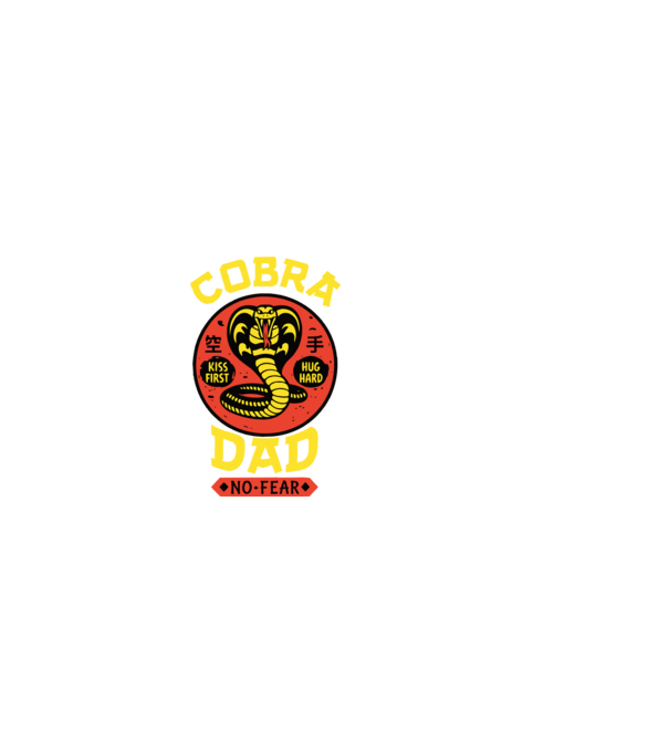Cobra Dad minta fekete pólón