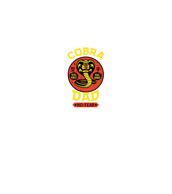 Cobra Dad minta királykék pólón