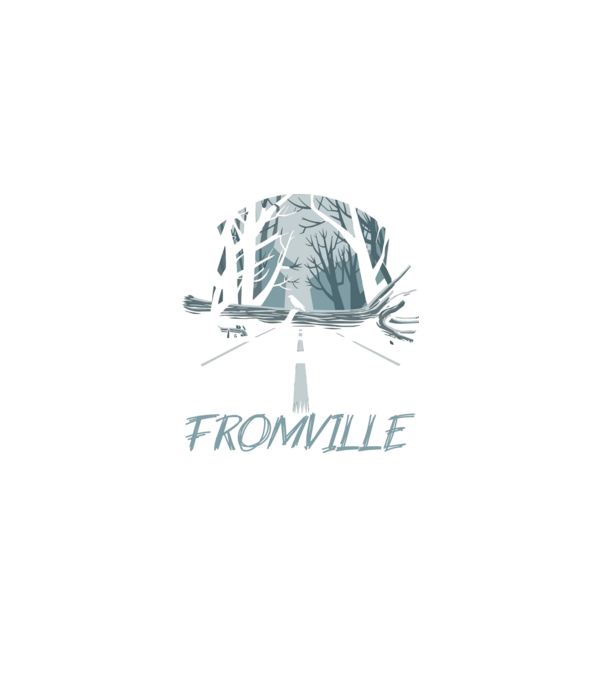 Fromville minta fekete pólón