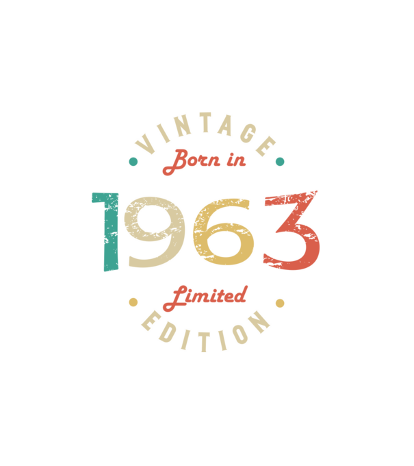 Born in 1963 minta fehér pólón