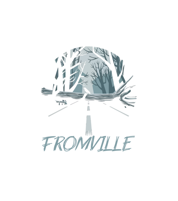 Fromville minta fehér pólón
