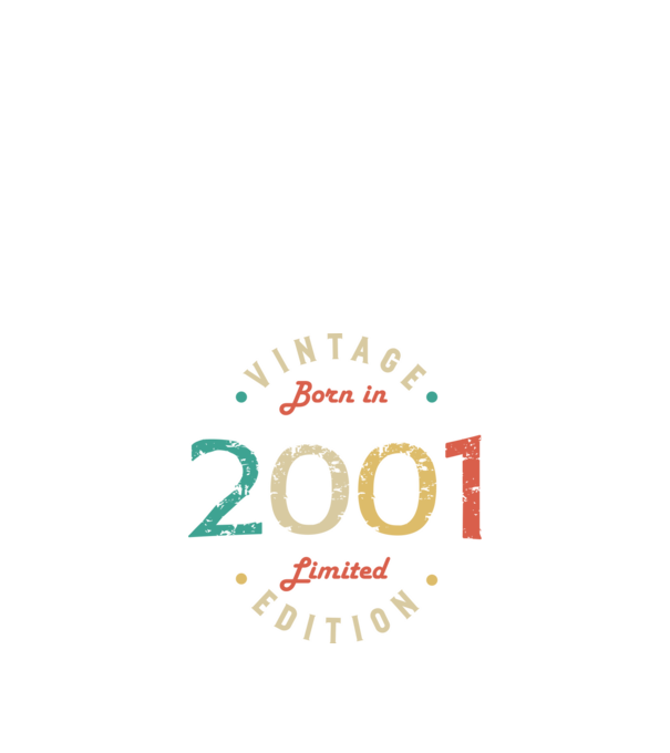 Born in 2001 minta fekete pólón