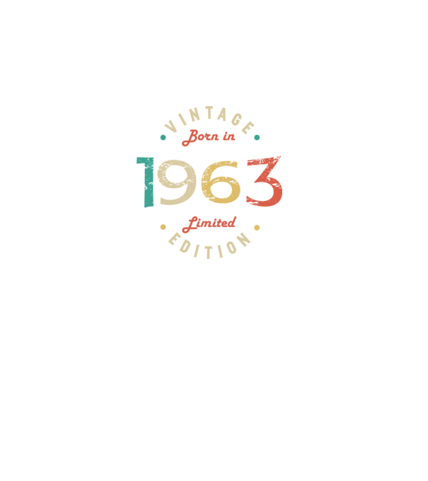 Born in 1963 minta fekete pólón