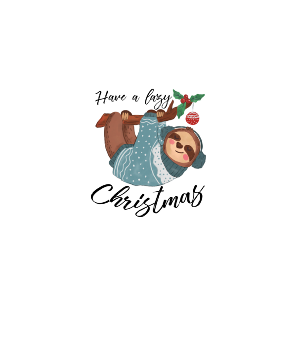 Lazy Christmas minta piros pólón