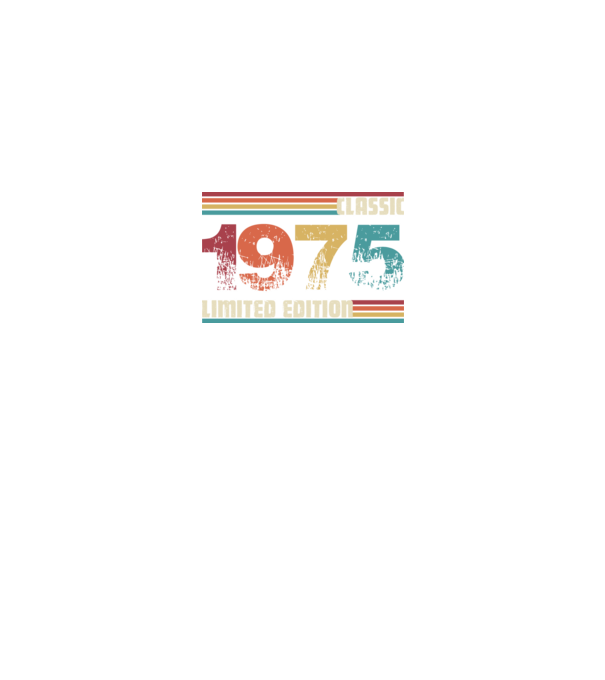 Classic 1975 minta fekete pólón