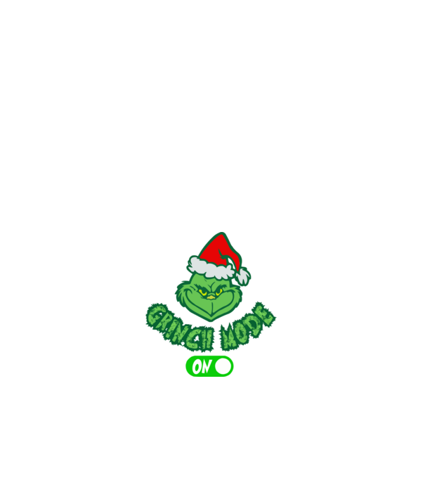 Grinch Mode On minta fehér pólón