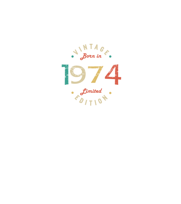 Born in 1974 minta fekete pólón