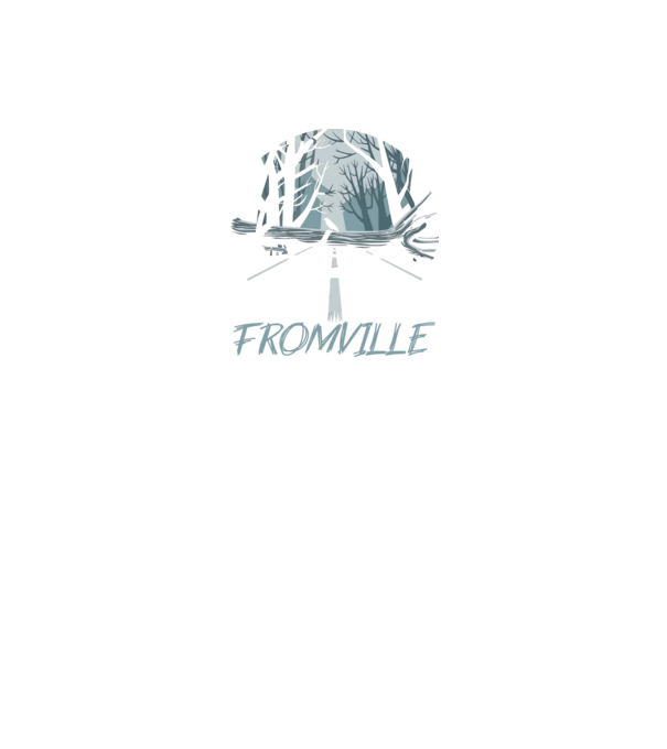 Fromville minta fekete pólón