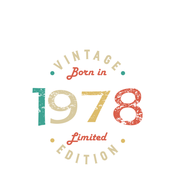 Born in 1978 minta fehér pólón