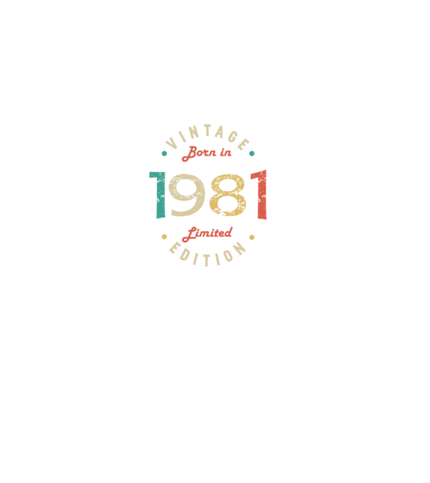 Born in 1981 minta fekete pólón