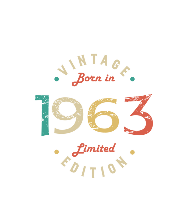Born in 1963 minta fehér pólón