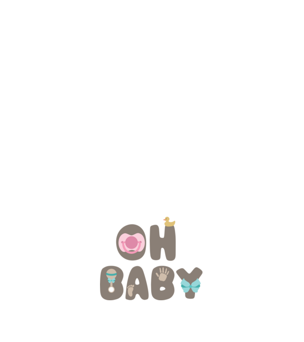 Oh, baby minta világos rózsaszín pólón