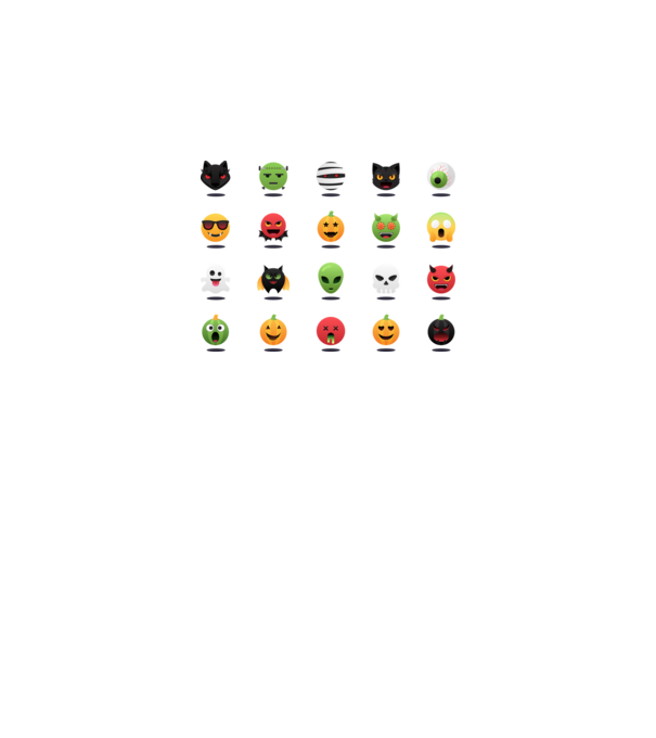 Halloween emoji minta lila pólón
