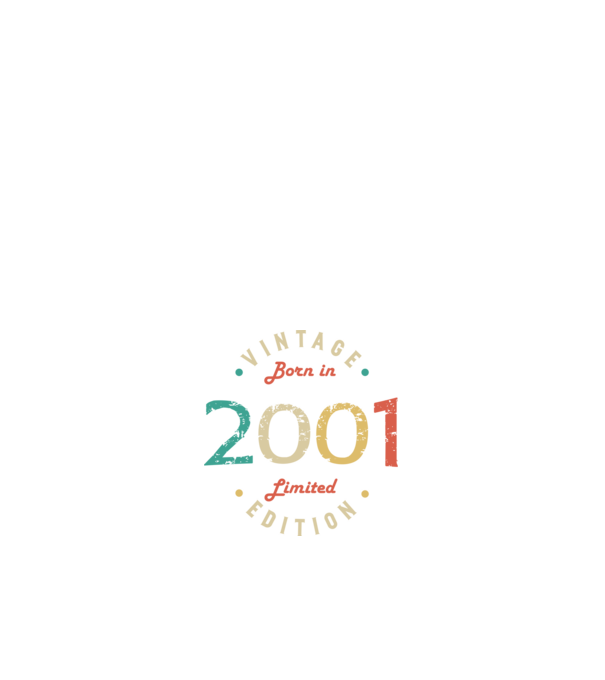 Born in 2001 minta fehér pólón