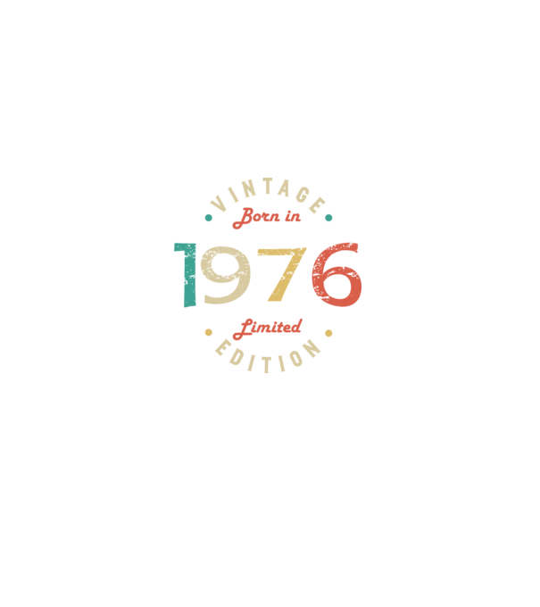 Born in 1976 minta fekete pólón