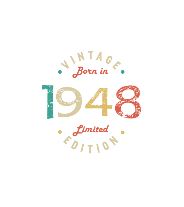 Born in 1948 minta fehér pólón