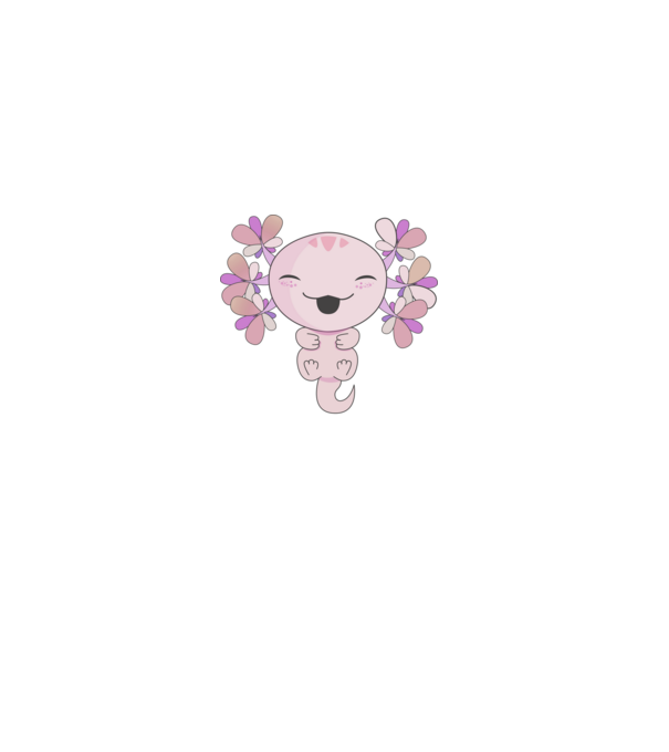 Axolotl minta piros pólón