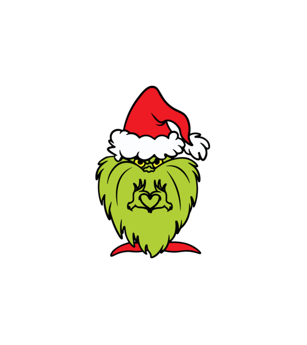 Grinchmas minta fehér pólón