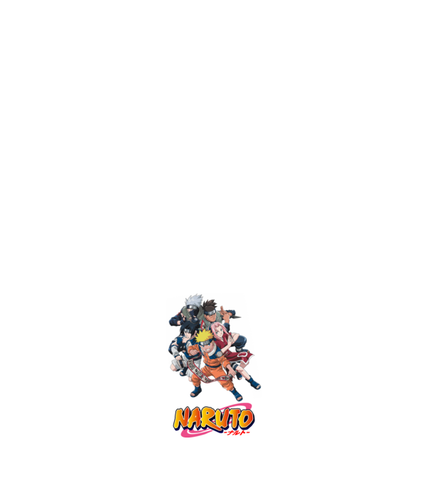 Naruto logo minta fehér pólón