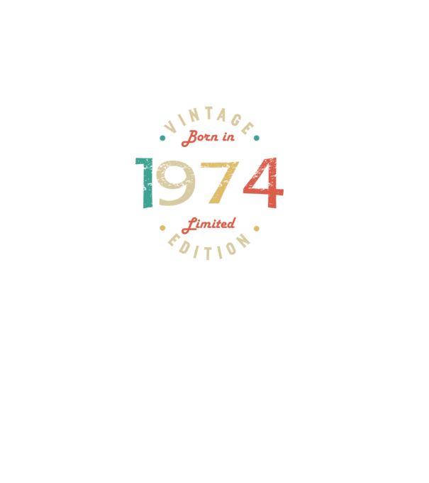 Born in 1974 minta fekete pólón