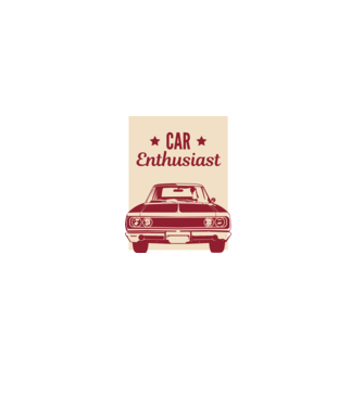 Car Enthusiast minta szürke pólón