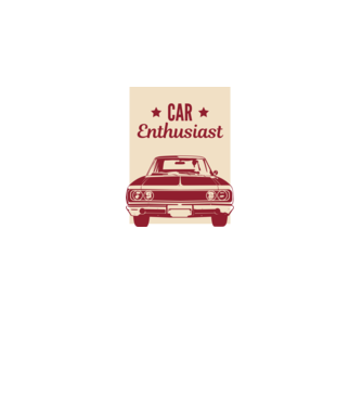 Car Enthusiast minta fehér pólón