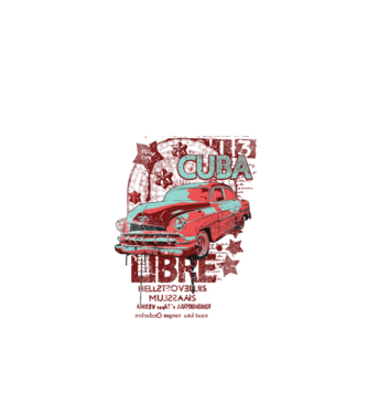 Cuba Libre minta fehér pólón