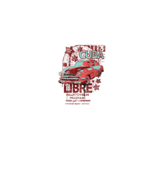 Cuba Libre minta fehér pólón