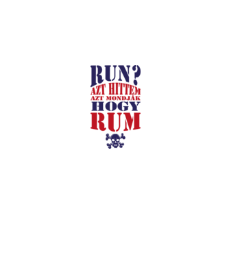 Azt hittem rum  minta szürke pólón