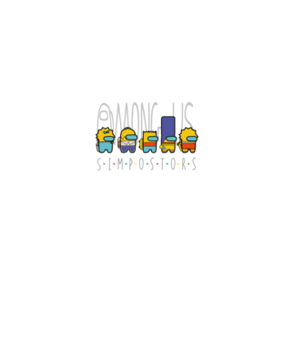 Among us - simpostors impostors simpsons minta fekete pólón