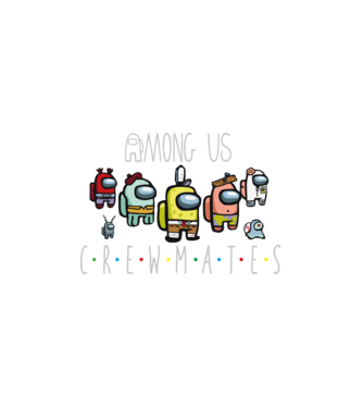 Among us - crewmates together_Rajztábla 1 minta fehér pólón