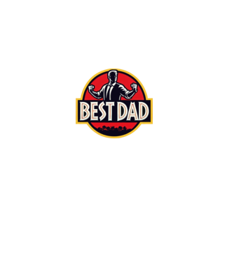 A legjobb apa best dad Jurassic park style minta fekete pólón
