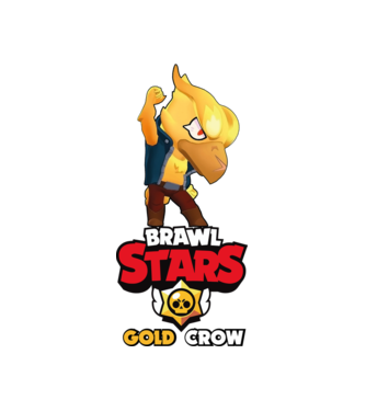 Brawls stars Gold Crow minta fehér pólón