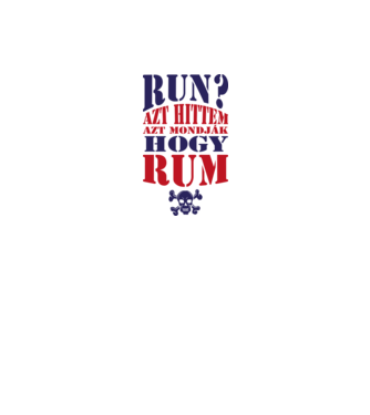 Azt hittem rum  minta szürke pólón