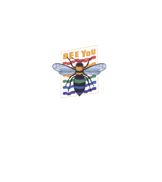 Bee you - légy önmagad minta szürke pólón