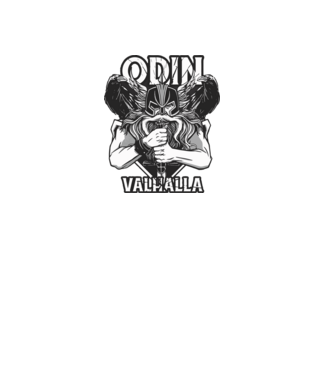 Odin Walhalla  - Viking legenda minta királykék pólón