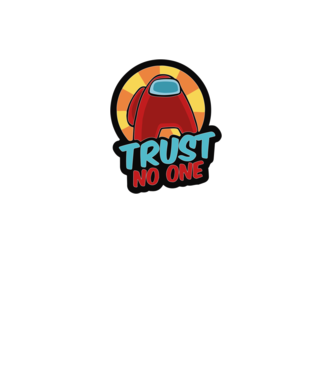 Among us trust no one minta fekete pólón