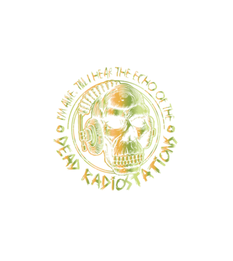 Halott rádió - Dead radio station minta fehér pólón