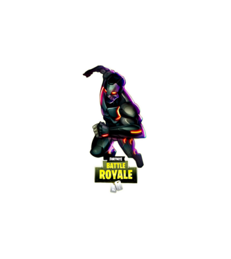 Fortnite battle royale art minta fehér pólón