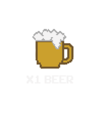 Gamer x 1 beer- sör bónusz minta fehér pólón