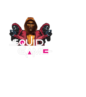 Squid game - Nyerd meg az életed minta fekete pólón