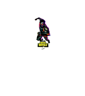 Fortnite battle royale art minta fekete pólón