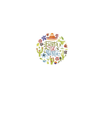 Fiesta & Siesta Mexico - Mexikó minta fekete pólón