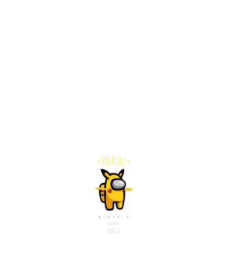 Among us Pikachu 2 premium skin set minta sötétkék pólón