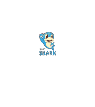 Bébi cápa - baby shark minta neonpink pólón