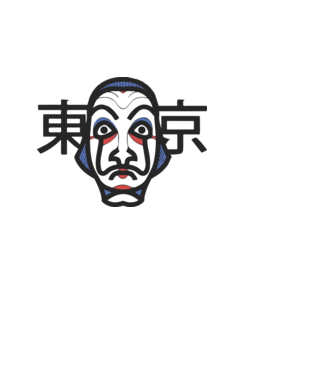 La casa de papel - Japan style minta világoskék pólón