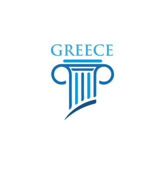 GREECE - Görögország minta fekete pólón