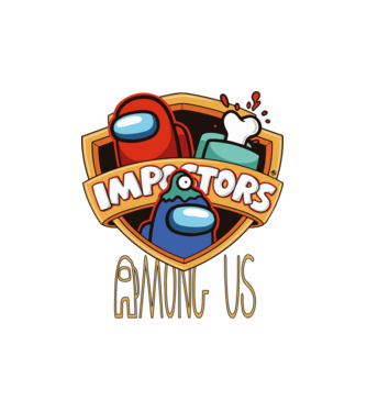 Among us - impostors among us minta fehér pólón