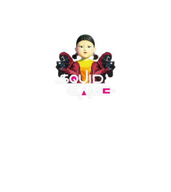 Squid game - Nyerd meg az életed minta fekete pólón