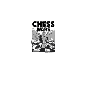 Sakk - chess wars minta sötétkék pólón